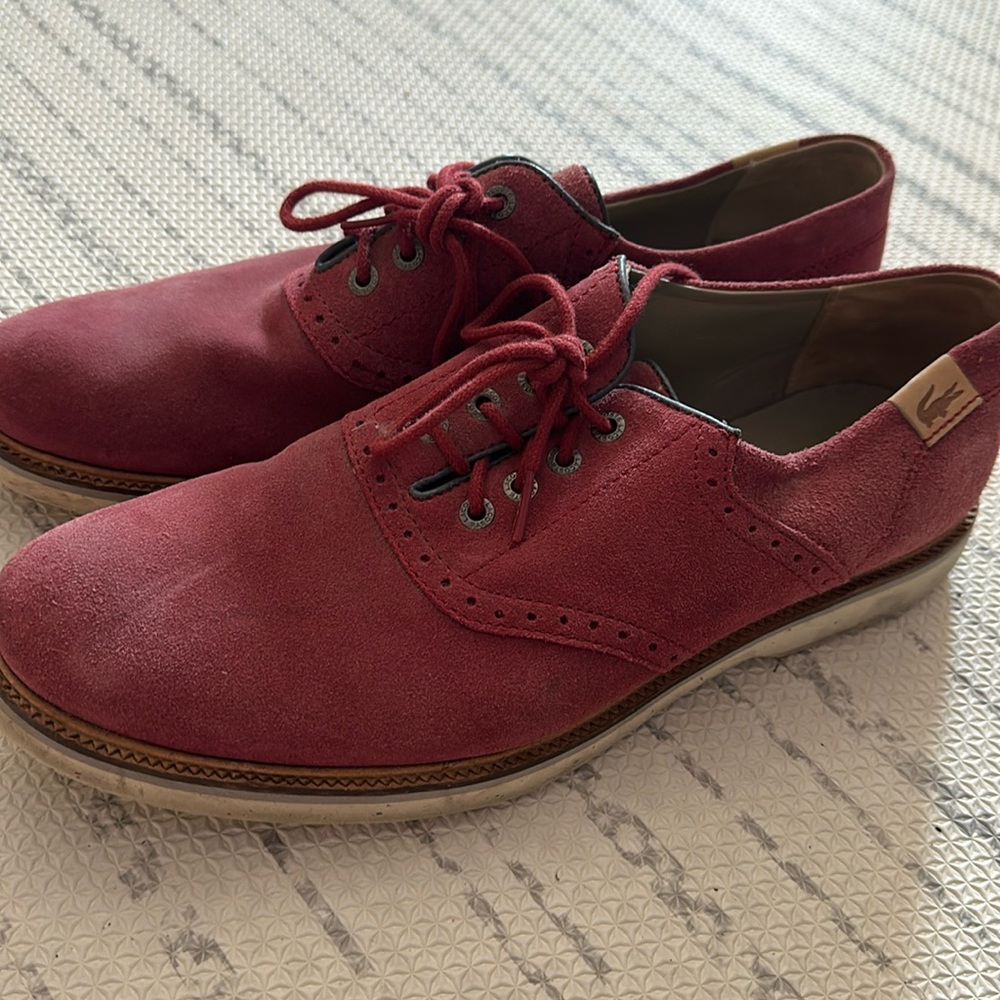Lacoste sueded leather shoe